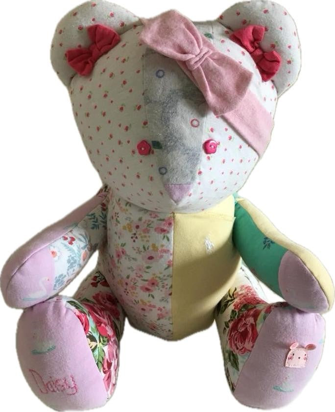 PDF Memory Bear Sewing Pattern New Design Full Instructions & Video Tutorial (Medium Bear).